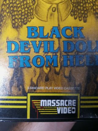 Black Devil Doll From Hell VHS Massacre Video Horror SOV Rare Grail OOP 2