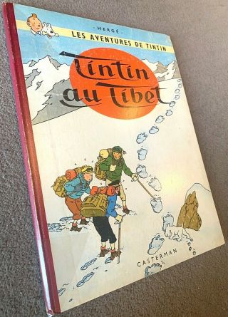 Tintin Au Tibet Casterman 1960 1st Edition Originale Hb Rare Book Herge Eo