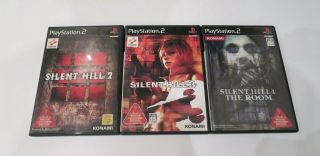 Silent Hill Ps2 2,  3 And 4 Bundle With Rare Bonus Cd Disc Japanese