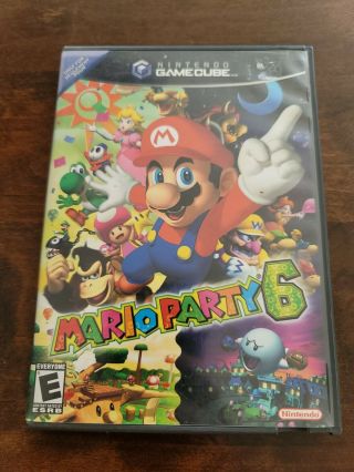Mario Party 6 Nintendo Gamecube Complete Cib Rare
