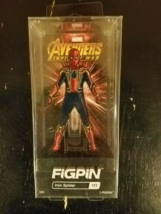 Iron Spider 111 Figpin Avengers Infinity War Hard Case Rare