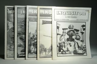 40k Warhammer Rare Inquisitor Magazines Issue 1&2,  10,  11,  13,  14 - 5 Mags