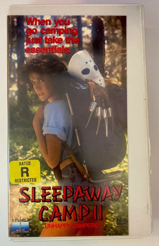 Sleepaway Camp 2 Unhappy Campers 1988 Rare Horror Vhs Slasher Nelson Ent