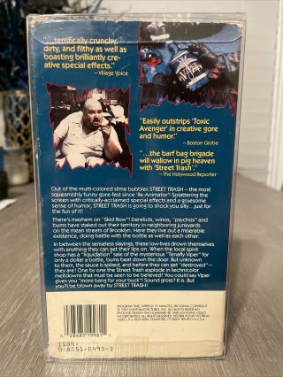 Street Trash (1987) - Rare Horror VHS.  Lightning Video SOV Gore Comedy 3