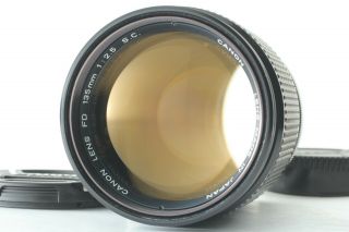 " Rare " O " Lens " Canon Fd 135mm F/2.  5 S.  C Mf From Japan 030