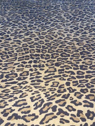 Ralph Lauren Aragon King Fitted Sheet Leopard Print 100 Cotton Usa Rare