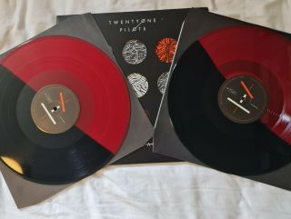 Twenty One Pilots Blurryface Rare Red Black Split 2lp Vinyl Record