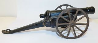 Rare Antique 1888 Canada Cast Iron Toy Cannon Paint