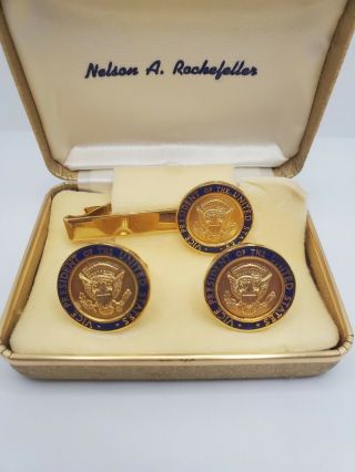 Rare Nelson A.  Rockefeller Vice President Of The United States 3 Piece Set