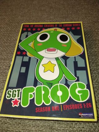 Sgt Frog Season One 1 Dvd,  2011 4 - Disc Set Episodes 1 - 26 Rare Mirror Disc Ex