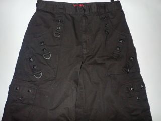 VTG 90s TRIPP NYC Bondage Pants Studs Gothic Grunge Men L Black Rare Wide Leg 3