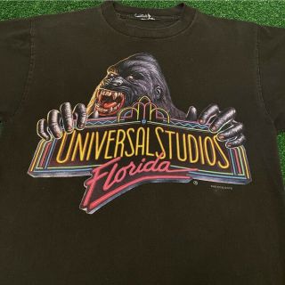 Vtg 90s Universal Studios King Kong Ride Rare Vintage Theme Park Shirt Mens L