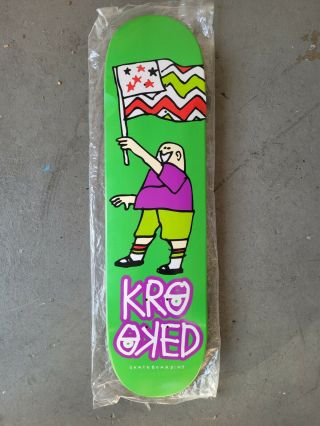 1st Run 2002 Krooked Mark Gonzales Art Rare Skateboard Deck