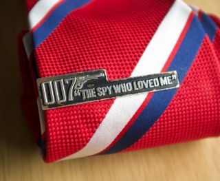 012 The Spy Who Loved Me Tie Bar Clip James Bond 007 Japanese Vintage Very Rare