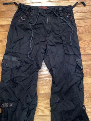 VTG 90s TRIPP NYC Bondage Pants Studs Gothic Grunge Size Large Rare Wide Leg EUC 3