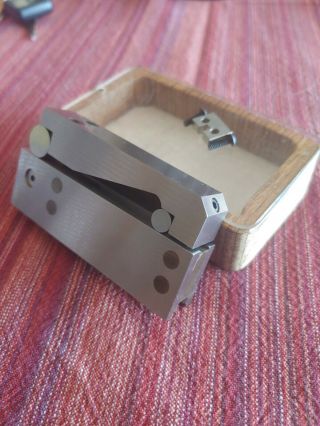 Mini Sine Bar Rare Magnetic Sine Bar Machinist Tool W/case