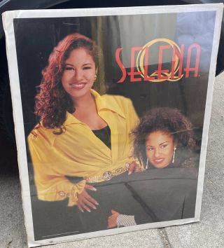Rare 1995 Selena Quintanilla Poster Q Productions Yellow