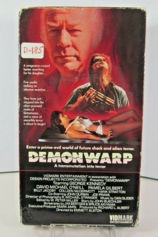 Demonwarp Vhs Horror Vidmark Entertainment Video Tape Rare Htf Oop