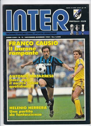 1984 Uefa Cup Inter Milan V Glasgow Rangers (1st Leg - Rare Review Edition)