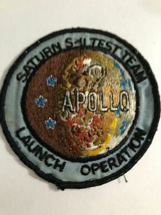 Rare Apollo 11 Worn Saturn S 11 Test Team Launch Operations Patch