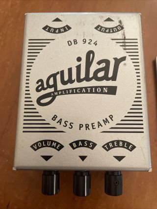Aguilar Db 924 Bass Preamp Pedal Amplification Upright Double Custom Rare