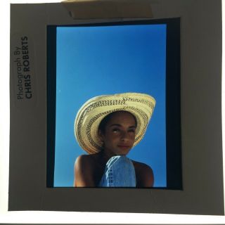 Sade Adu 4 Rare Large 60mm Colour Photo Slide Transparency Vintage 1980s