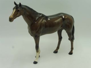 Rare Large Beswick Brown Race Horse
