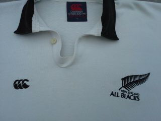 Vintage Rare Canterbury White Long Sleeved Zealand All Blacks Jersey (XL) 3