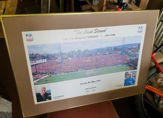 Crystal Palace Fc - The Last Stand Print - Rare Cpfc Item - Framed - Signed