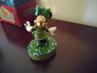 Jim Shore Disney Traditions " Wishing On A Shamrock " Very Rare And Hard To Find