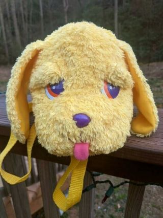 Rare Lisa Frank Yellow Puppy Dog Plush Backpack Casey,  Caymus Cute Vintage Htf