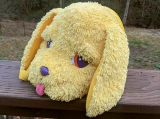 RARE Lisa Frank Yellow Puppy dog Plush Backpack casey,  caymus cute vintage htf 2