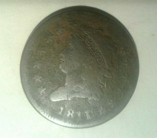 1811/0 Classic Head Large Cent Vg Details Rare Coin