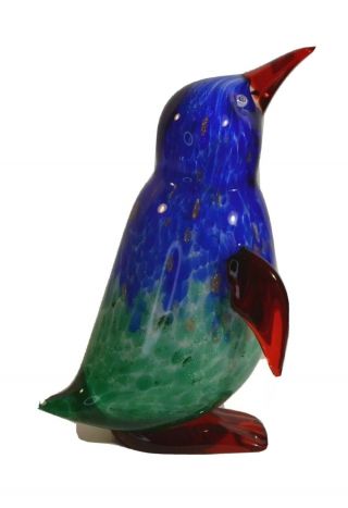 Rare Murano Art Glass Penguin Signed By Artist