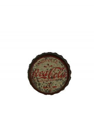 Rare Cork Lined Knoxville Tenn Tn Coca Cola Bottle Cap.  Straight Side Coca Cola