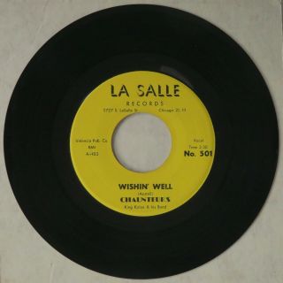 LA SALLE 501 Chaunteurs Orig RARE R&B Doo Wop 45 Minus Wishn ' Well 2