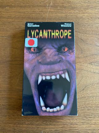Lycanthrope (1999) Dead Alive Productions Vhs Werewolf Horror Gore Rare