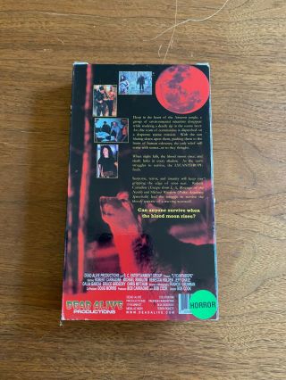 Lycanthrope (1999) Dead Alive Productions VHS Werewolf Horror Gore RARE 2