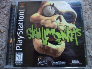 Skullmonkeys (sony Playstation 1,  1997) Ps1 Complete Cib Rare Great