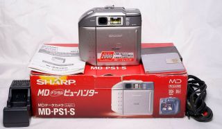 Rare Vintage Sharp Md - Ps1 Minidisc Digital Camera & Player/recorder (1996)