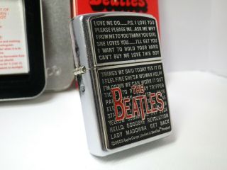 Beatles SONG zippo 2005 MIB Rare   380303d14 3