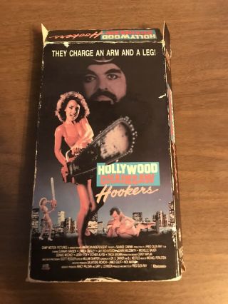 Hollywood Chainsaw Hookers Vhs Linnea Quigley Slasher Gore Rare Slip Cover Only