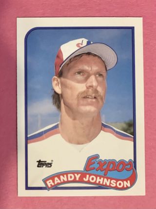 Randy Johnson 1989 Topps Tiffany Rookie Card 647 Montreal Expos Rare