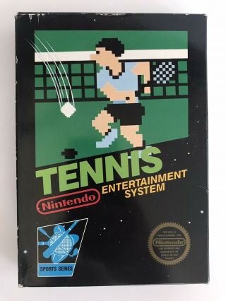 Og Tennis Nintendo Nes Complete Hang Tab 5 Screw Cib 1985 Rare Oop