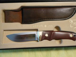 Schrade Knife,  Custom Hunter 2,  Loveless Style Blade,  With Case,  Rare
