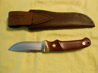 Schrade knife,  custom hunter 2,  loveless style blade,  with case,  rare 3