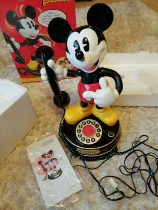 Vintage Walt Disney Mickey Mouse Telephone Rare