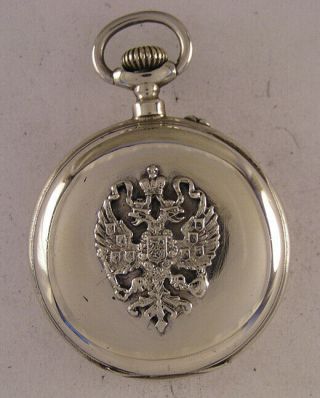 Rare Fully Serviced 1900 Russian Military Award Swiss Pocket Watch A,