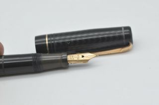 Rare Vintage Mabie Todd Swan Leverless L206/60 Fountain Pen Black Chased Pattern