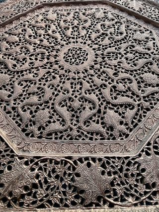 Antique Rare Persian Indian Kashmiri Oriental Hindu Eastern Islamic Copper Tray